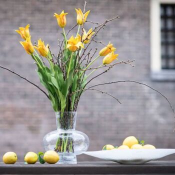 Vase Modest Clear Bubbles Colour By Dut Z, 7 of 7