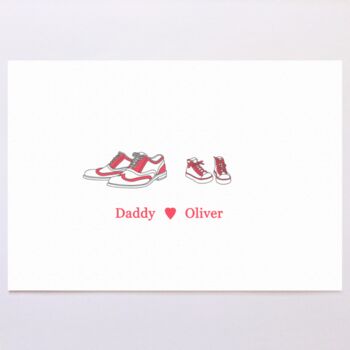 Personalised Shoes Family Print, 5 of 6