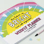 The Future Is Bright Weekly Planner Notepad, thumbnail 2 of 4