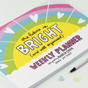 The Future Is Bright Weekly Planner Notepad, 2 of 4
