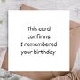 Happy Birthday Card For Boyfriend | Funny Birthday Card, thumbnail 1 of 3