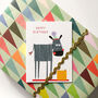 Happy Birthday Zebra Mini Card, thumbnail 2 of 5