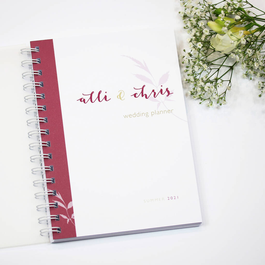 Personalised Floral Wedding Planner Handbook, 1 of 9