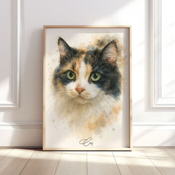 Personalised Watercolour Pet Illustration Portrait, 6 of 12