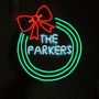 Personalised Neon Wreath, thumbnail 1 of 2