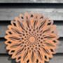 Rusty Metal Sunflower Garden Wall Ornament, thumbnail 4 of 12