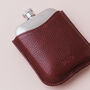 Steel Hip Flask With Premium Leather Sleeve, thumbnail 1 of 8