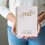 Personalised 2023 Gold Foil Diary With Floral Design, thumbnail 1 of 12