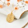 April Daisy Gold Plated Birthflower Necklace, thumbnail 2 of 11