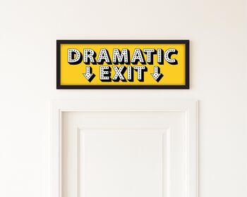 Dramatic Exit Framed Hallway Print, 6 of 10