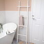 White Wooden Towel Ladder Bathroom, thumbnail 2 of 8