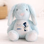 Personalised First Birthday Space Bunny Plush, thumbnail 1 of 2