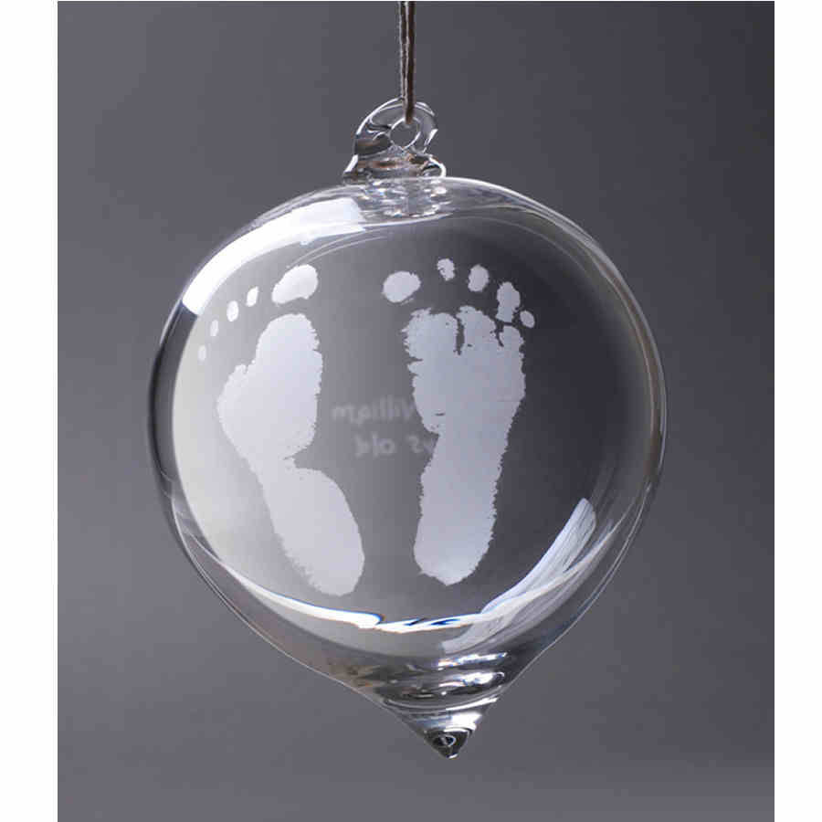 Personalised Crystal Glass Christmas Baubles By The Gift Of Glass | notonthehighstreet.com