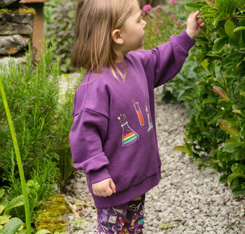 Purple Science Sweatshirt For Kids, 3 of 12