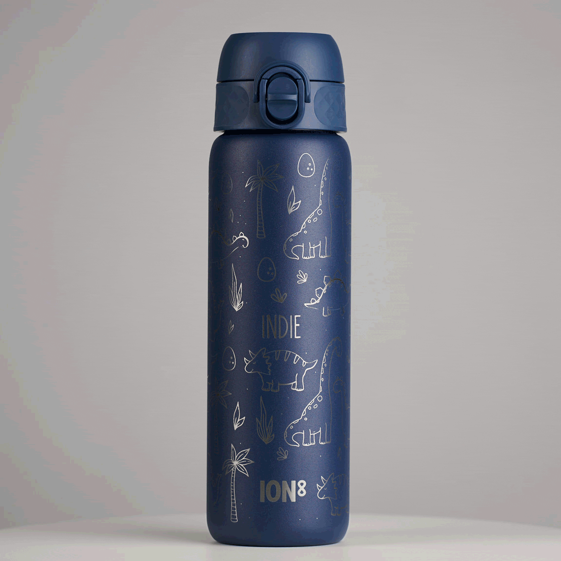 Personalised Dinosaur Children's School Ion8 Water Bottle, thumbnail 9 of 9