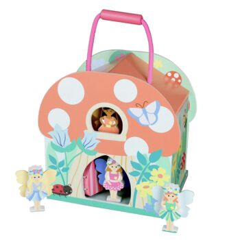 Personalised Childs Wooden Carry Fairy Play Set, 4 of 7