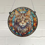 Cat Maine Coon Stained Glass Effect Suncatcher, thumbnail 1 of 6