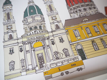Budapest Personalised City Print, 4 of 4