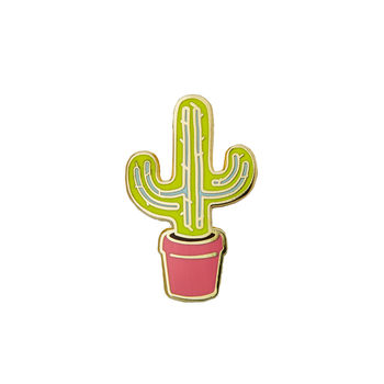 Cactus Enamel Pin Badge, 2 of 4