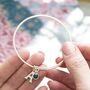 Personalised Initial Birthstone Bangle, thumbnail 5 of 9