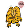 Happy Birthday Monkey With Balloon Card, thumbnail 3 of 4