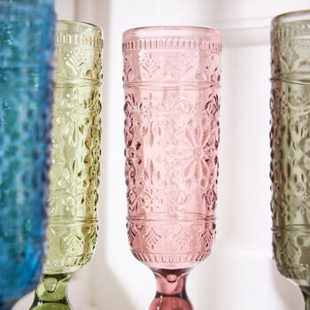Set Of Four Fontaine Champagne Flutes, 3 of 5