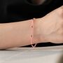 Natural Rose Quartz And Garnet Bracelet, thumbnail 5 of 5