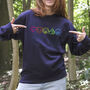 Rainbow Neon Emojis Sweatshirt, thumbnail 1 of 7