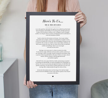 Personalised Custom Made Poem Print, 6 of 8