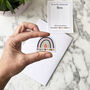 'Follow your dream' Rainbow Acrylic Pin Badge, thumbnail 7 of 11