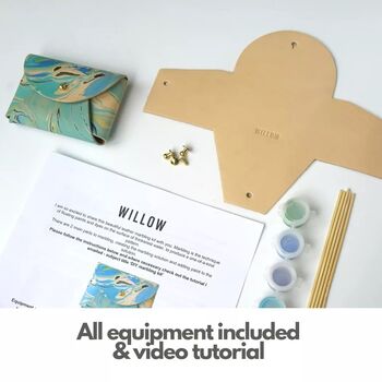 Personalised Diy Marble Your Own Purse Craft Kit, 2 of 10