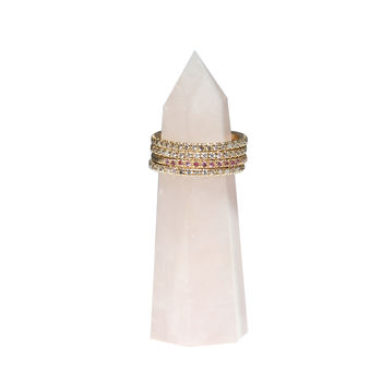 Rose Quartz, Crystal Quartz And Ameythst Ring Holders, 8 of 12