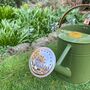 Pair Of Heritage Green And Copper Watering Cans, thumbnail 7 of 10