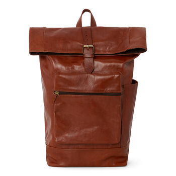 Large Leather Travel Backpack, 11 of 12