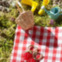 Red Raspberry Earrings, thumbnail 3 of 3