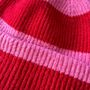 Personalised Initial Striped Beanie Hat, thumbnail 4 of 5