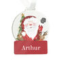 Personalised Santa Acrylic Snowglobe Hanging Decoration Gift Boxed, thumbnail 5 of 5