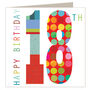 Glittery Number Eighteen Card, thumbnail 2 of 5