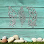 Set Of Rusty Metal Feathers Geometric Feathers Decor, thumbnail 5 of 10