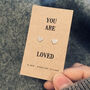 Silver Heart Earrings. You Are Loved, thumbnail 4 of 4
