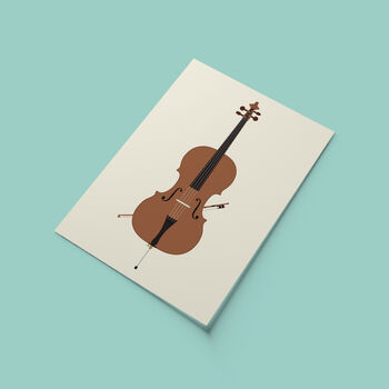 Cello Print | Cellist Instrument Poster, 5 of 8