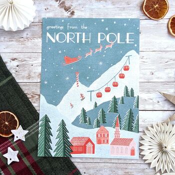 Greetings From The North Pole Print, 3 of 4