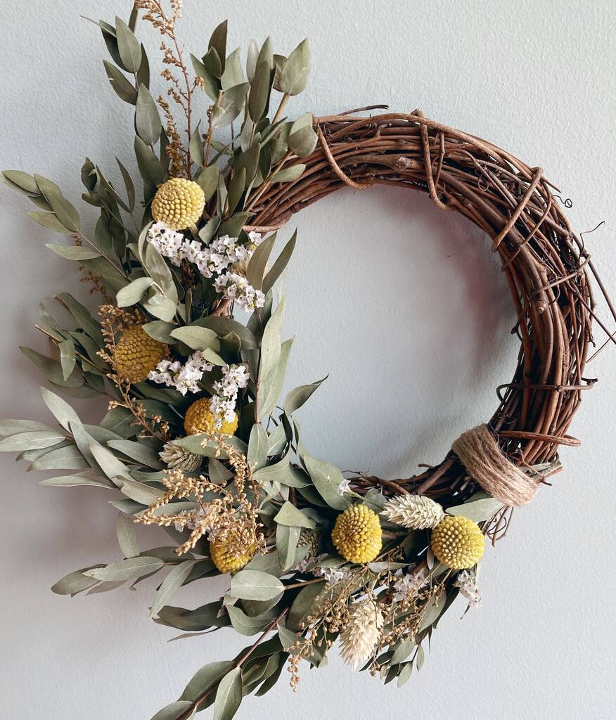 Dried Flower Spring Wreath, 1 of 4
