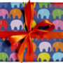 Multicoloured Elephant Wrapping Paper, thumbnail 1 of 2