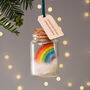 Rainbow Keepsake Christmas Tree Decoration Bauble, thumbnail 3 of 3