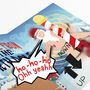 Singing And Sliding Animated Santa! Funny Christmas Card 'From The North Pole', thumbnail 2 of 12