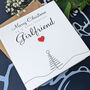 Personalised Handmade Christmas Card For Special Girlfriend, thumbnail 1 of 4