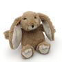 Brown Bunny Hand Puppet With Matching Mini Toy, thumbnail 2 of 5