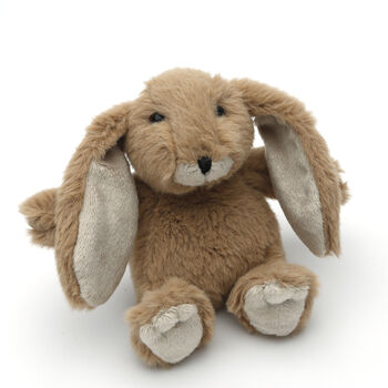 Brown Bunny Hand Puppet With Matching Mini Toy, 2 of 5