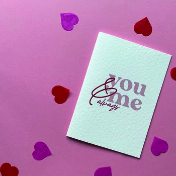 'You And Me Always' Card, 5 of 5